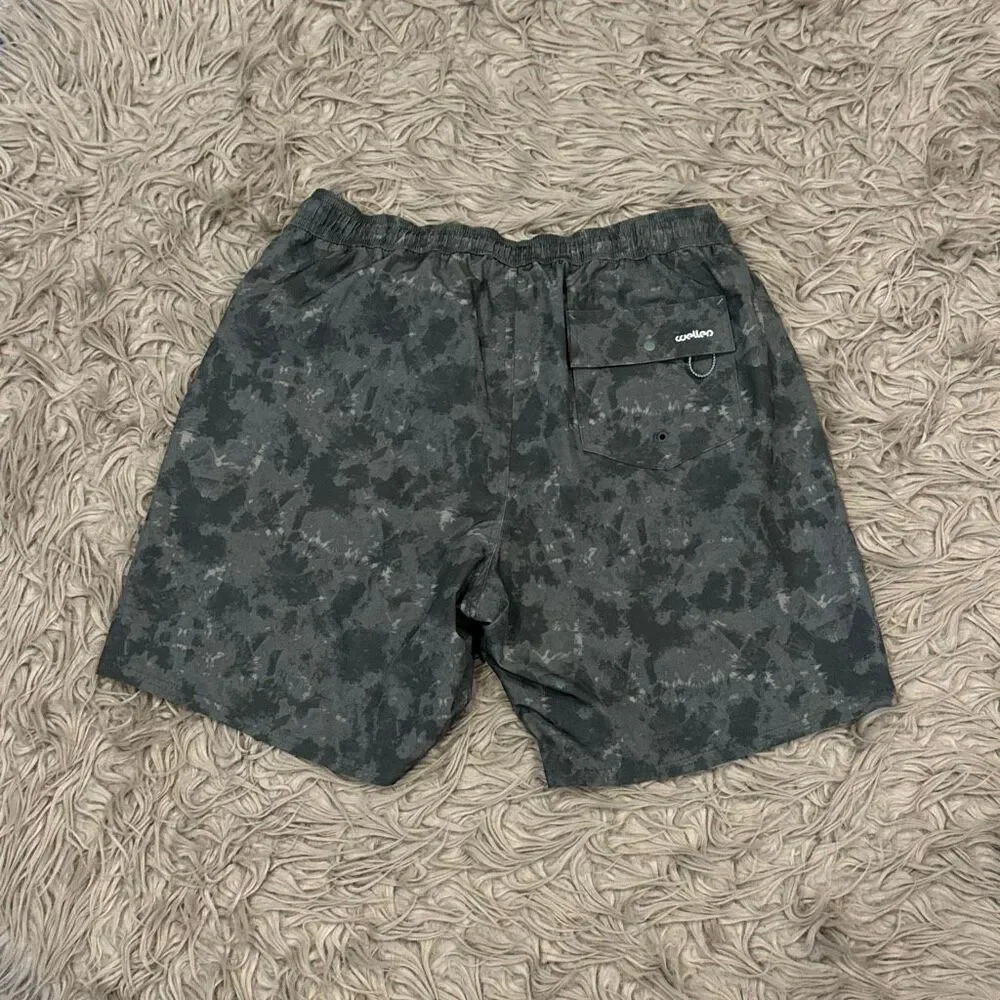 Huckberry Wellen Men's Swim Trunks - Performance Lined Swim Shorts, in 7